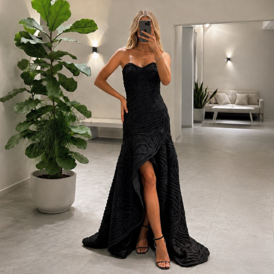 Midnight Rope Evening Dress